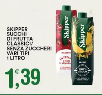 Gecop SKIPPER SUCCHI DI FRUTTA CLASSICI/ SENZA ZUCCHERI VARI TIPI 1 LITRO offerta