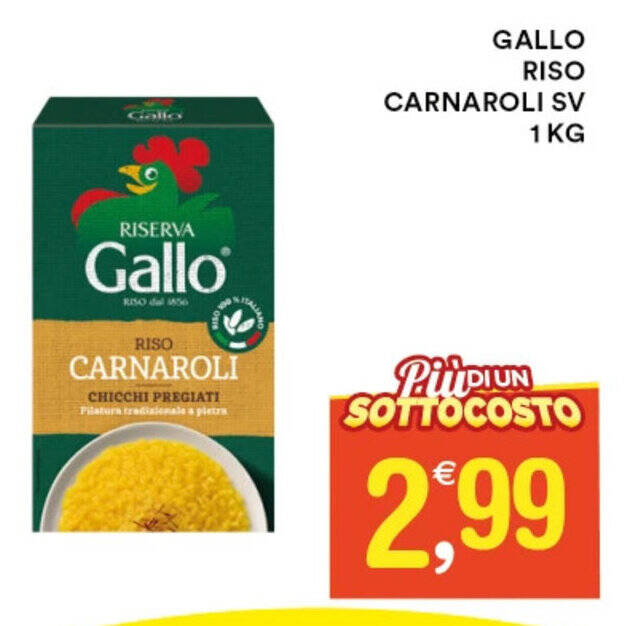 GALLO RISO CARNAROLI SV 1 KG offerta di Gecop