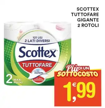 Gecop SCOTTEX TUTTOFARE GIGANTE 2 ROTOLI offerta