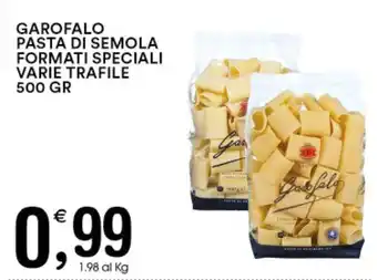 Gecop GAROFALO PASTA DI SEMOLA FORMATI SPECIALI VARIE TRAFILE 500 GR offerta