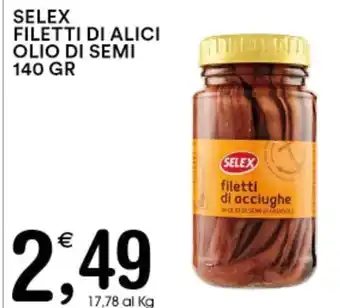 Gecop SELEX FILETTI DI ALICI OLIO DI SEMI 140 GR offerta