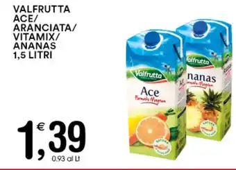 Gecop VALFRUTTA ACE/ ARANCIATA/ VITAMIX/ ANANAS 1,5 LITRI offerta