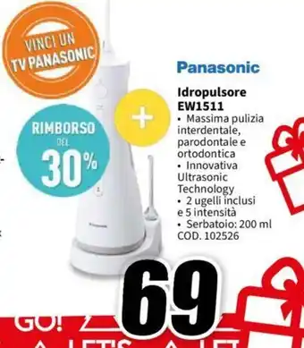 MediaWorld Panasonic Idropulsore EW1511 offerta