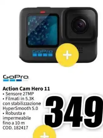 MediaWorld GoPro Action Cam Hero 11 offerta