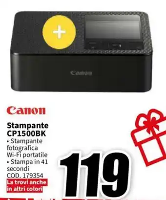 MediaWorld Canon Stampante CP1500BK offerta