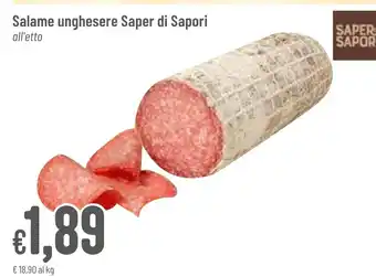 Pan Salame unghesere Saper di Sapori offerta