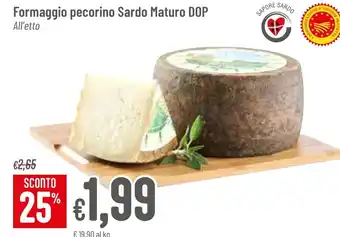 Formaggio pecorino Sardo Maturo DOP
