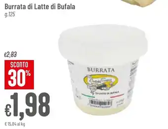 Pan Burrata di Latte di Bufala g.125 offerta