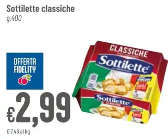 Pan Sottilette classiche g 400 offerta