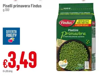 Pan Piselli primavera Findus g.700 offerta