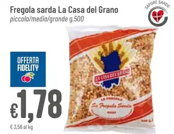 Pan Fregola sarda La Casa del Grano g.500 offerta