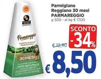 Famila Parmareggio Parmigiano Reggiano 30 mesi 500g offerta