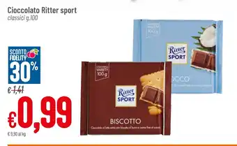 Cioccolato Ritter sport classici g.100