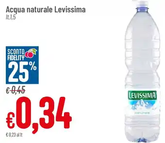 Pan Acqua naturale Levissima lt. 1,5 offerta