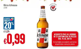 Pan Birra Ichnusa cl.66 offerta
