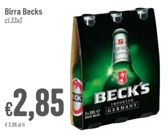 Pan Birra Becks cl.33x3 offerta