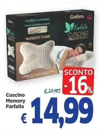 Famila Cuscino Memory Farfalla offerta
