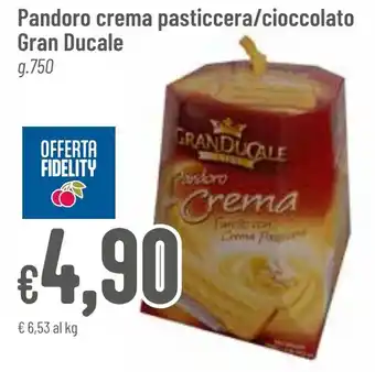 Pandoro crema pasticcera/cioccolato Gran Ducale g 750