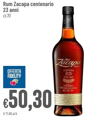 Rum Zacapa centenario 23 anni cl.70