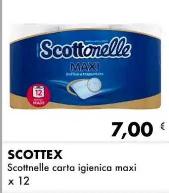 Iper Tosano SCOTTEX Scottnelle carta igienica maxi x 12 offerta