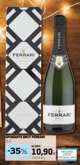 Coop SPUMANTE BRUT FERRARI 75 cl offerta