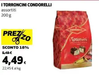 Coop I TORRONCINI CONDORELLI assortiti 200 g offerta
