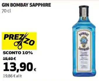 Coop GIN BOMBAY SAPPHIRE 70 cl offerta