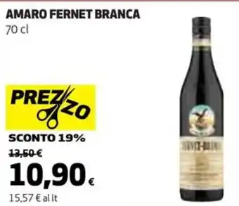 Coop AMARO FERNET BRANCA 70 cl offerta
