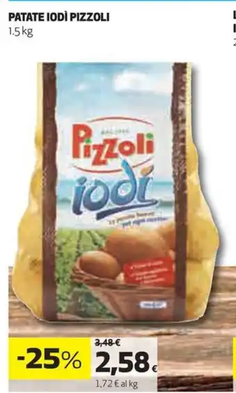 Coop PATATE IODÌ PIZZOLI 1.5kg offerta
