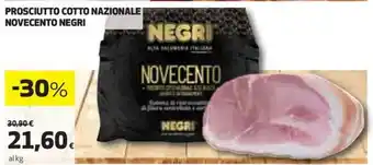 PROSCIUTTO COTTO NAZIONALE | NOVECENTO NEGRI