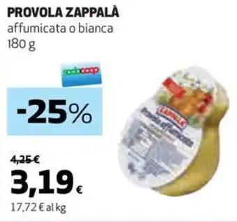 Coop PROVOLA ZAPPALÀ affumicata o bianca 180 g offerta