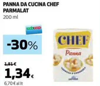 Coop PANNA DA CUCINA CHEF PARMALAT 200 ml offerta