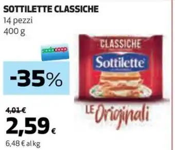 Coop SOTTILETTE CLASSICHE 400 g offerta