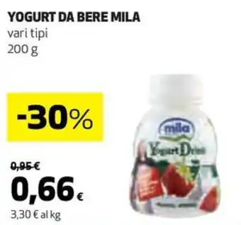 Coop YOGURT DA BERE MILA vari tipi 200 g offerta