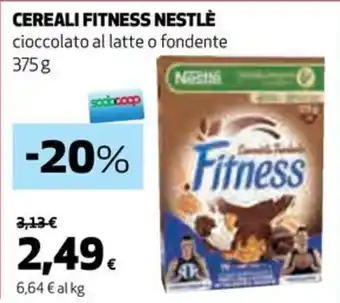 Coop CEREALI FITNESS NESTLÈ cioccolato al latte o fondente 375g offerta