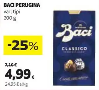 Coop BACI PERUGINA vari tipi 200 g offerta