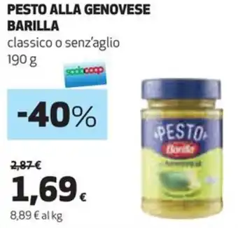 Coop PESTO ALLA GENOVESE BARILLA 190 g offerta
