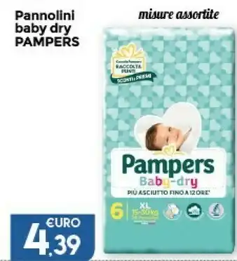 Marketpiù Pampers Pannolini Baby Dry offerta