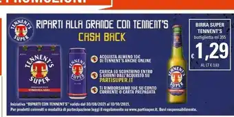 Basko Tennent's Birra Super offerta