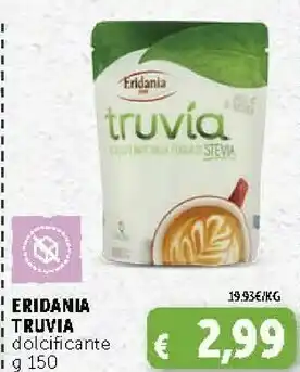 Deco Supermercati Eridania Truvia Il Dolcificante Dalla Foglia Di Stevia 150 G(ml) offerta