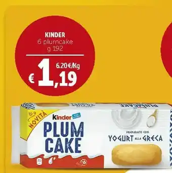 Deco Supermercati Ferrero Kinder Plumcake offerta