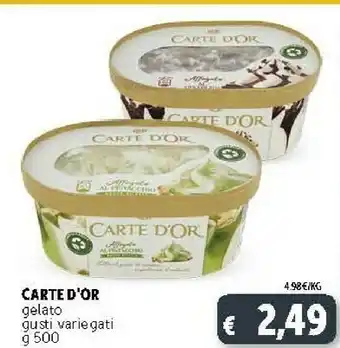 Deco Supermercati Algida Carte D'Or Gelato Affogato Al Cioccolato 500 G(ml) offerta