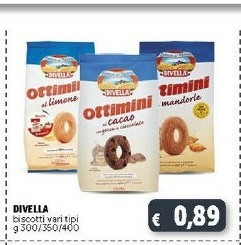 Deco Supermercati Divella Ottimini Biscotti Al Limone 400 G(ml) offerta