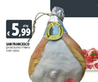 San Francesco Prosciutto Intero Con Osso
