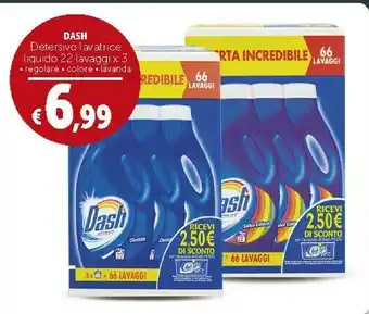 Deco Supermercati Dash Detersivo Lavatrice Liquido 66 Lavaggi offerta