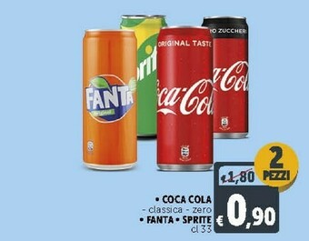 Deco Supermercati Coca Cola - Classica - Zero Fanta Sprite offerta