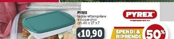 Deco Supermercati Pyrex Teglia Rettangolare Con Coperchio Cm 40x27x7 offerta