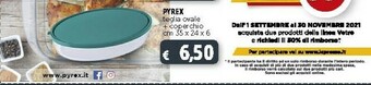 Deco Supermercati Pyrex Teglia Ovale Con Coperchio Cm 35x24x6 offerta