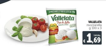 Deco Supermercati Vallelata Mozzarella offerta