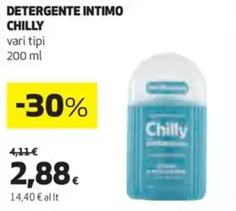 Coop DETERGENTE INTIMO CHILLY vari tipi 200 ml offerta